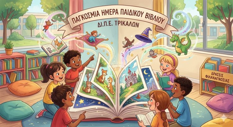 Τα Τρίκαλα Γιορτάζουν την Παγκόσμια Ημέρα Παιδικού Βιβλίου