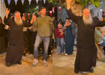 Ο λεβέντικος χορός του Παπά Γιώργη που έγινε viral (BINTEO)