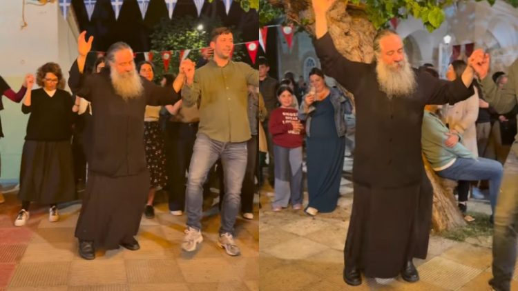 Ο λεβέντικος χορός του Παπά Γιώργη που έγινε viral (BINTEO)