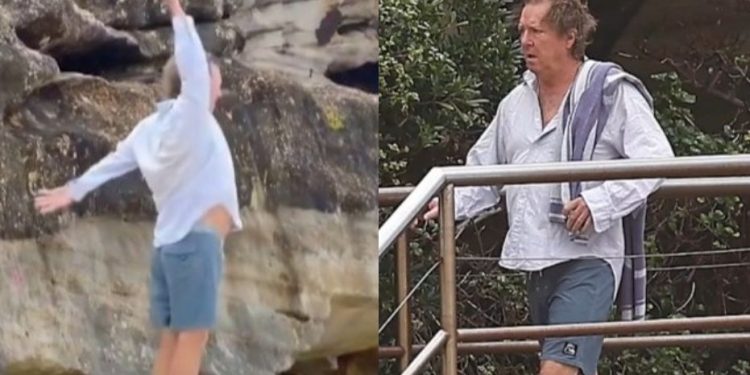 Viral άνδρας που πήγε για πρωινή βουτιά στην παραλία και βρέθηκε κατά λάθος σε επίδειξη μόδας