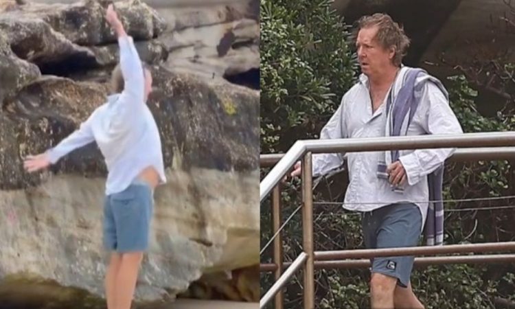 Viral άνδρας που πήγε για πρωινή βουτιά στην παραλία και βρέθηκε κατά λάθος σε επίδειξη μόδας