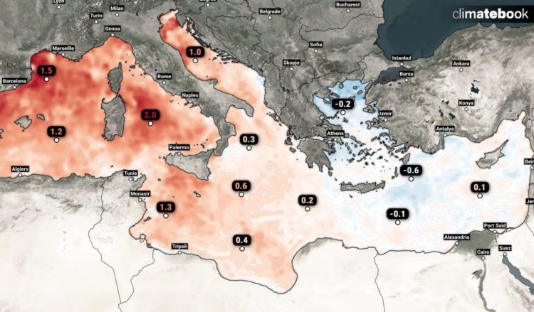 Θερμοκρασίες της Μεσογείου Θάλασσας στις αρχές Μαΐου 2026 – Οι χαμηλότερες θερμοκρασίες στο Αιγαίο Πέλαγος