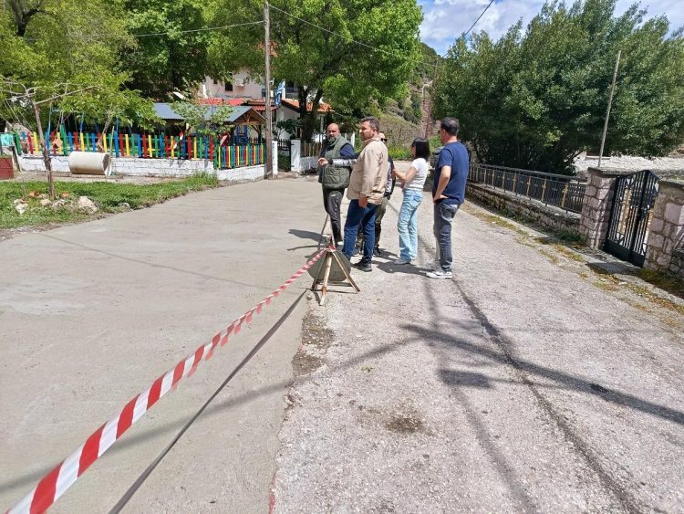 Σε εξέλιξη εργασίες τσιμεντοστρώσεων στον Κλεινοβό