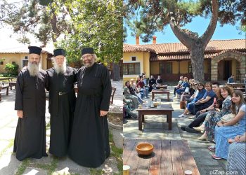 Επίσκεψη της Σχολής Βυζαντινής Μουσικής της ΙΜΤΓΠ σ’ ένα μοναστήρι με ιδιαίτερη σύνδεση με τα Τρίκαλα και τα Άγια Μετέωρα (ΦΩΤΟ)