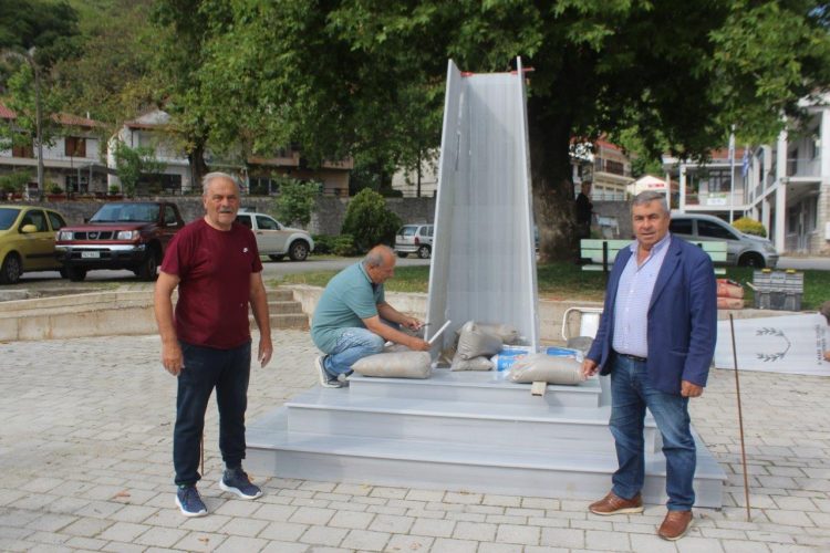 Επανέρχεται στη φυσική και ιστορική του θέση το Μνημείο Εθνικής Αντίστασης για τη Μάχη της Πόρτας