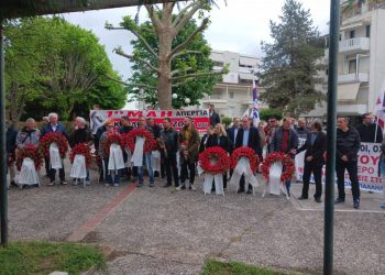Τρίκαλα: Εργαζόμενοι και νεολαία τίμησαν την Εργατική Πρωτομαγιά