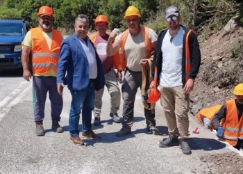 Αυτοψία Κώστα Μαράβα και εκπροσώπων της ΤΕΡΝΑ στο ύψος της Γέφυρας Αγίου Βησσαρίωνα
