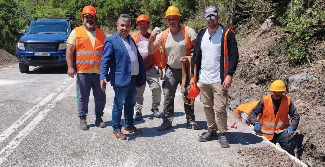 Αυτοψία Κώστα Μαράβα και εκπροσώπων της ΤΕΡΝΑ στο ύψος της Γέφυρας Αγίου Βησσαρίωνα