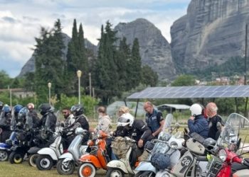 Με απόλυτη επιτυχία η 4η Θεσσαλική Συνάντηση Vespa στην Καλαμπάκα