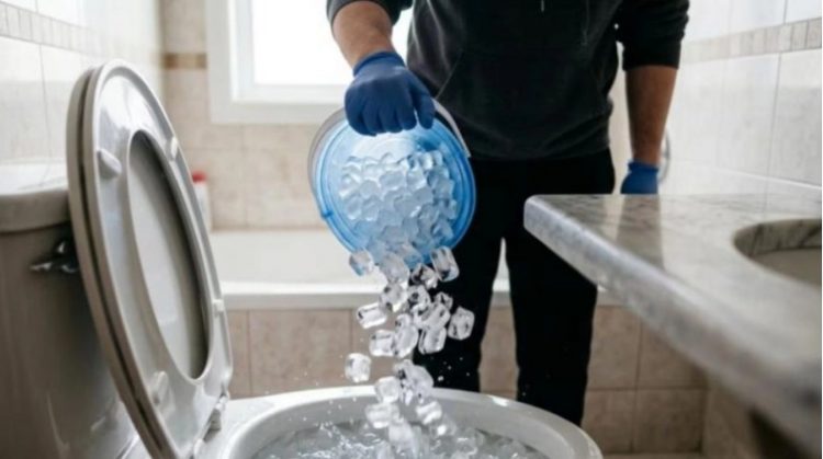 Ρίχνουν παγάκια στη λεκάνη και τραβούν το καζανάκι: Το κόλπο που λίγοι γνωρίζουν