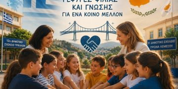 Εγκρίθηκε επίσημα η αδελφοποίηση του 12ου Δημοτικού Σχολείου Τρικάλων με το Β΄ Δημοτικό Σχολείο Ύψωνα Λεμεσού Κύπρου