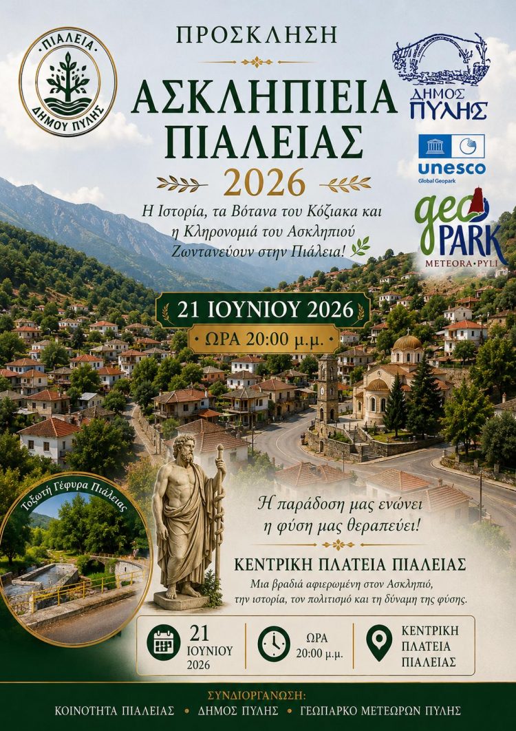 Την Κυριακή τα «Ασκληπιεία Πιάλειας 2026»