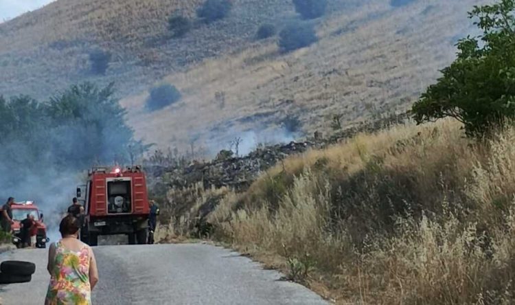 Άμεση επέμβαση της Πυροσβεστικής απέτρεψε τα χειρότερα στον οικισμό των Ελληνοποντίων στη Φαρκαδόνα (ΦΩΤΟ)