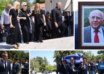 Συγκίνηση στην κηδεία του Γιώργου Σουφλιά – Δείτε εικόνες