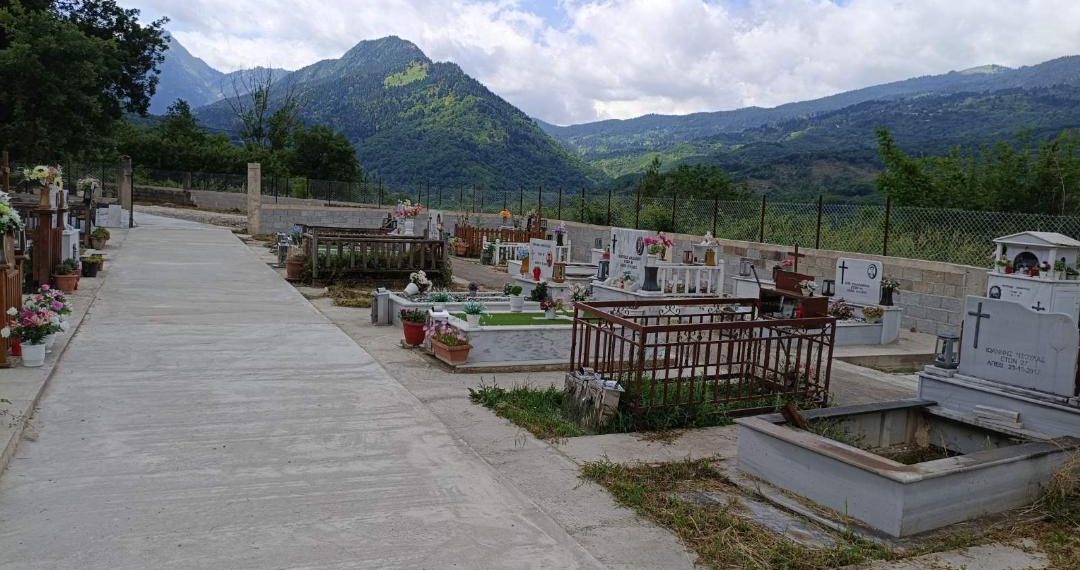 Ολοκληρώνονται από τον Δήμο Μετεώρων οι εργασίες αναβάθμισης και καλλωπισμού στο Κοιμητήριο της Γλυκομηλιάς