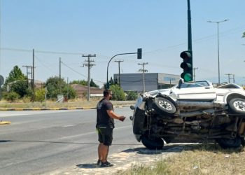 Αυτοκίνητο έφερε τούμπες – Ένας τραυματίας (ΦΩΤΟ)