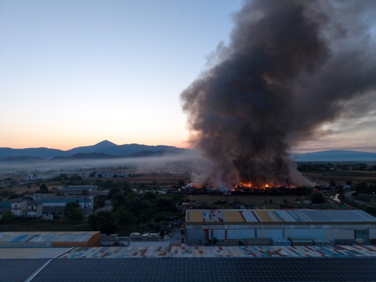 Καρέ – καρέ η πύρινη κόλαση έξω από τη Λάρισα – Δείτε φωτ. και βίντεο