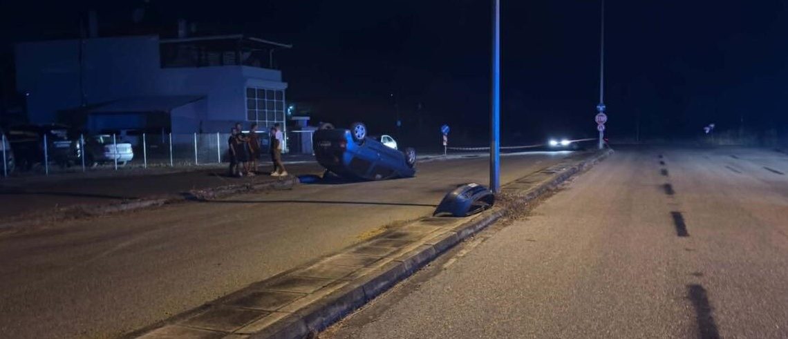 Περιφερειακός Πατουλιάς: ΙΧΕ με τον “ουρανό” ανάποδα | Φύλακα – Άγγελο είχε ο νεαρός οδηγός