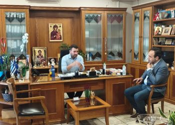 Στο Δημαρχείο Καλαμπάκας ο Δημήτρης Παπαστεργίου συναντήθηκε με τον Δήμαρχο Μετεώρων Λευτέρη Αβραμόπουλο – Στο επίκεντρο τα μεγάλα έργα και ο νέος Περιφερειακός