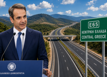 Μεγάλη φωτιά στον περιφερειακό Τρικάλων – Στις φλόγες έκταση στο ύψος του Ε65 στο Μεγαλοχώρι