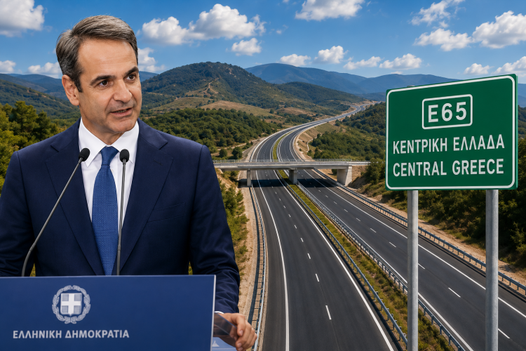 Μεγάλη φωτιά στον περιφερειακό Τρικάλων – Στις φλόγες έκταση στο ύψος του Ε65 στο Μεγαλοχώρι
