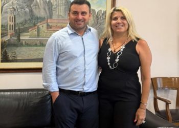 Η Πρόεδρος της ΔΕΕΠ Ν.Δ. Τρικάλων Μάνη Γιαννοτάκη συναντήθηκε με τον Δήμαρχο Μετεώρων Λευτέρη Αβραμόπουλο