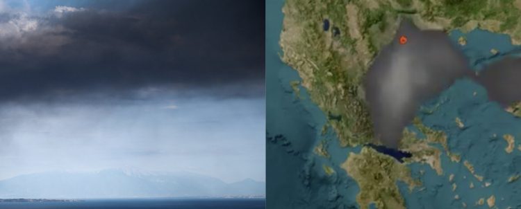 Η πορεία του τοξικού νέφους που κάλυψε τη Θεσσαλονίκη, τις επόμενες ώρες πάνω από τη Θεσσαλία! (video)