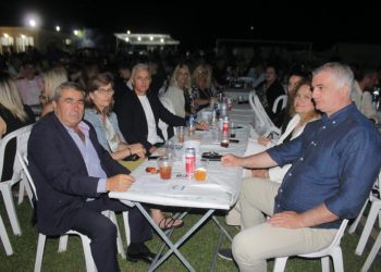 Ο Δήμαρχος Πύλης Κωνσταντίνος Μαράβας στην χοροεσπερίδα του Α.Ο. ΑΠΟΛΛΩΝ Λυγαριάς